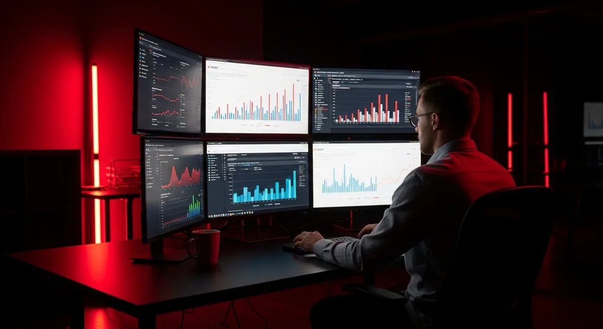 Performance marketing specialist analysing ad ROAS dashboards — RouteIgnite